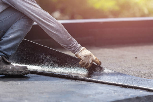 Professional Basement Waterproofing technician working in Ecorse, MI